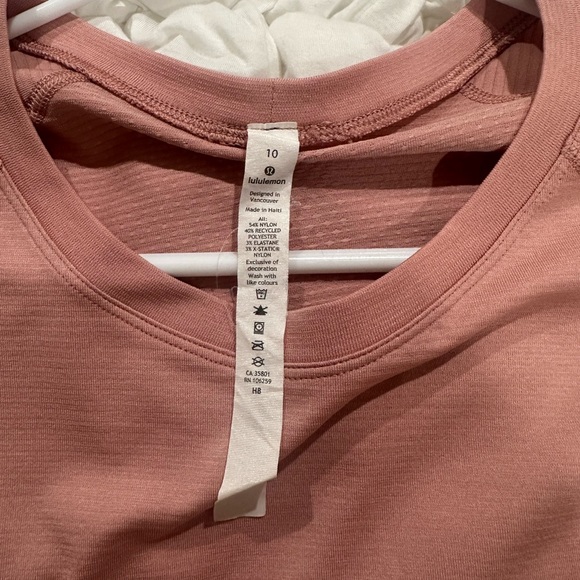 Lululemon Size 10 Swiftly tech long sleeve- pink - Picture 4 of 4
